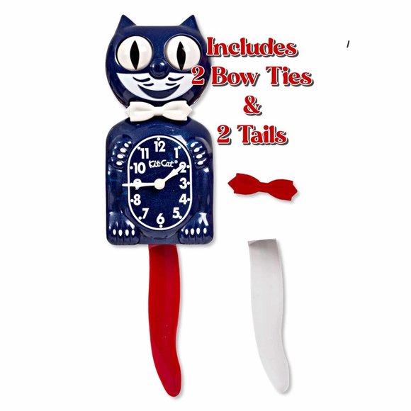 Urban Outfitters Red White & Galaxy Blue Kit-Cat Klock
